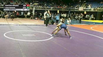 5A 106 lbs Semifinal - Santiago Miranda, Mission Sharyland vs Chaz Marone, Fort Worth Chisholm Trail