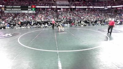 138 lbs 1st Place Match - Carley Ceshker, Badger vs Erika Sleznikow, Marshfield