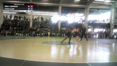 207 lbs Champ. Round 1 - Emily Lorenzon, Hiram College vs Faith Allen, Lindsey Wilson