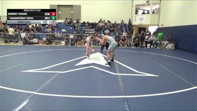 Semifinal - Kanaipono Tapia, Menlo College Transition Men vs Jeremy Evans, Utah State MEN