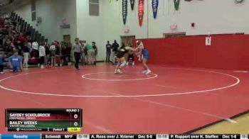Round 2 - Bailey Weeks, Vinton-Shellsburg vs Saydey Scholbrock, Crestwood, Cresco