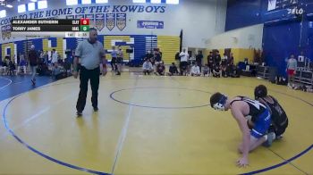 138 lbs Cons. Semi - Alexander Sutherin, Clay vs Torry James, Oakleaf