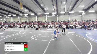 58 lbs Consi Of 8 #2 - Lucas Barnes, Hammer House Mafia vs Kason Murray, Bloomfield Youth Wrestling