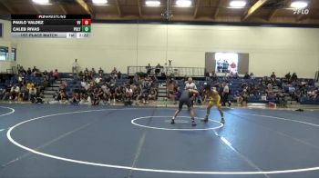 125 lbs 1st Place Match - Paulo Valdez, Victor Valley College vs Caleb Rivas, Cal Poly SLO