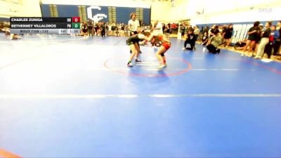 115 lbs Champ. Round 2 - Charlee Zuniga, Reign WC vs Bethenney Villalobos, PREMIER WRESTLING