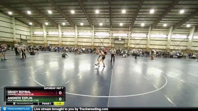 105 lbs Champ. Round 2 - Grady Roybal, Cougars Wrestling Club vs Andrew Esplin, Zion Thunder Wrestling Club