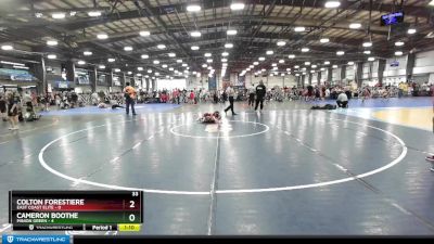 52 lbs Rd# 7- 10:45am Saturday Final Pool - Cameron Boothe, Minion Green vs Colton Forestiere, East Coast Elite