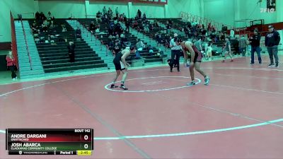 149 lbs 3rd Place Match - Josh Abarca, Clackamas Community College vs Andre Dargani, Unattached