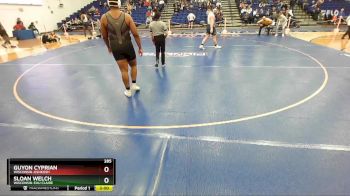 285 lbs Semifinal - Guyon Cyprian, Wisconsin-Oshkosh vs Sloan Welch, Wisconsin-Eau Claire