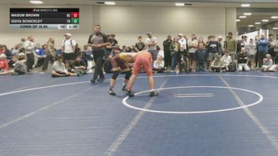 120 lbs Consi Of 16 #2 - Mason Brown, NC vs Izaya Schickley, PA