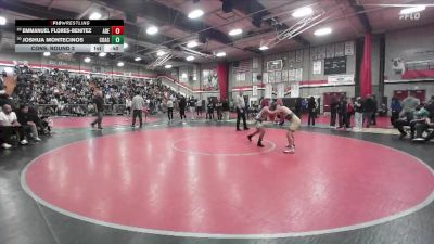 126 lbs Cons. Round 2 - Joshua Montecinos, Coachella Valley vs Emmanuel Flores-Benitez, Adelanto