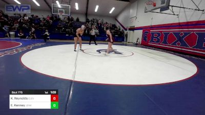 165 lbs Rr Rnd 4 - Kendra Reynolds, Cleveland vs Elaina Kenney, Jenks Girls High School