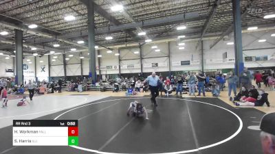 46 lbs Rr Rnd 3 - Harleigh Workman, Fallon Outlaws WC vs Scarlett Harris, Illinois Valley YW