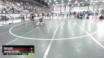 120 lbs Cons. Semi - Kinleigh Mattern, Scrap Yard Garage Wrestling vs Naia Lamb, Priest River WC