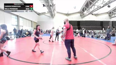 100 lbs Rr Rnd 3 - Carson Robertson, CT Whale Orca vs Bella Peterson, Lady Assassins