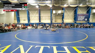 125 lbs Champ. Round 2 - Ethan Titus, Western New England vs Jack Callahan, Springfield
