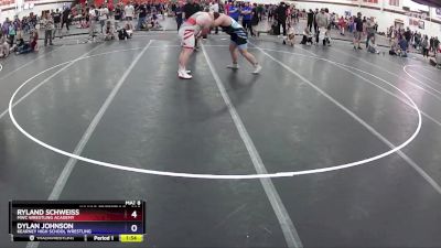 285 lbs Semifinal - Ryland Schweiss, MWC Wrestling Academy vs Dylan Johnson, Kearney High School Wrestling