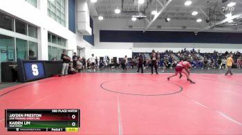 120 lbs 3rd Place Match - Kaiden Lim, War Room vs Jayden Preston, Live Training Wrestling