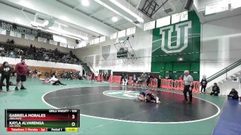 100 lbs Quarterfinal - Kayla Alvarenga, Los Osos vs Gabriela Morales, Adelanto