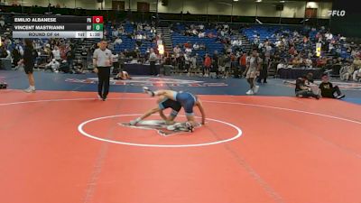126 lbs Round Of 64 - Emilio Albanese, PA vs Vincent Mastrianni, NY