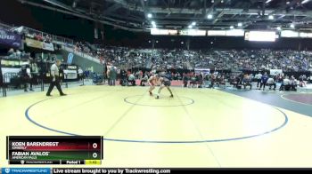 3A 132 lbs Champ. Round 1 - Koen Barendregt, Kimberly vs Fabian Avalos`, American Falls