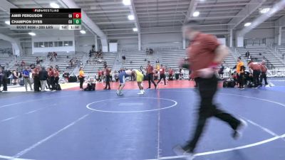 285 lbs Semifinal - Amir Ferguson, GA vs Champion Dyes, CO