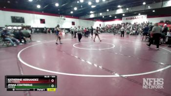 100 lbs Semifinal - Katherine Hernandez, Bell Gardens vs Ayana Contreras, Ramona