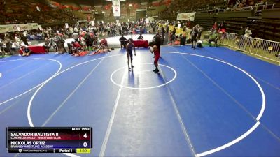 114 lbs Cons. Round 2 - Salvador Bautista Ii, Coachella Valley Wrestling Club vs Nickolas Ortiz, Brawley Wrestling Academy