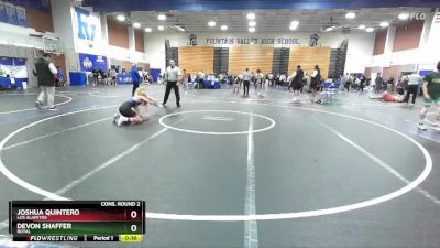 113 lbs Cons. Round 2 - Devon Shaffer, Royal vs Joshua Quintero, Los Alamitos