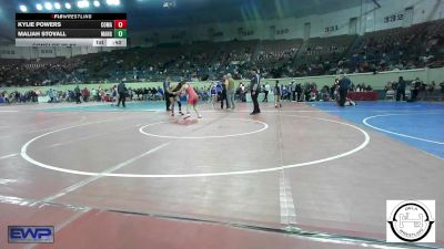 120 lbs Consi Of 32 #2 - Kylie Powers, Comanche MS vs Maliah Stovall, Mangum Wrestling