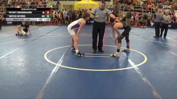 108 lbs 7th Place Match - Bryce Myers, Chesapeake vs Wyatt Shoemaker, West Liberty