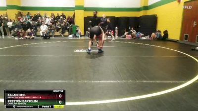 105 lbs Semifinal - Preston Bartolini, Carolina Reapers vs Kalan Sims, Project Goliath Wrestling Club