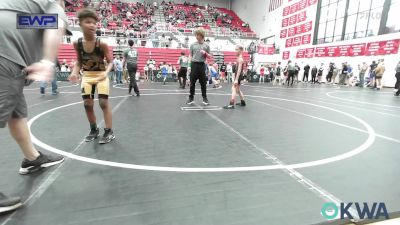 75 lbs Rr Rnd 2 - Dax Williams, Weatherford Youth Wrestling vs Paxtyn McGilbert, Midwest City Bombers Youth Wrestling Club