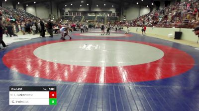 130 lbs Round Of 16 - Tavares Tucker, Bremen Takedown Club vs Caleb Irwin, Level Up Wrestling Center