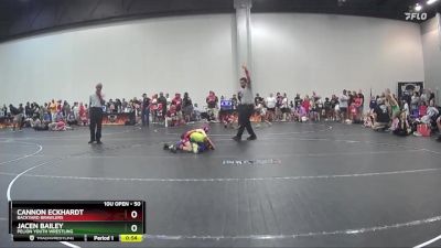 50 lbs Round 1 - Cannon Eckhardt, Backyard Brawlers vs Jacen Bailey, Pelion Youth Wrestling