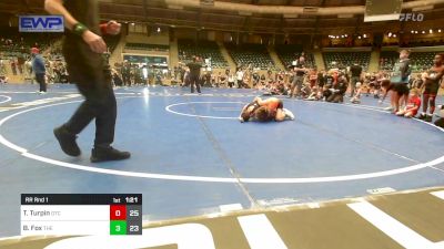 80 lbs Rr Rnd 1 - Tanner Turpin, Owasso Takedown Club vs Baze Fox, The Leftovers