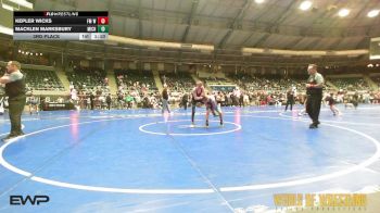 92 lbs 3rd Place - Kepler Wicks, FM Wrestling Club vs Macklen Marksbury, Michigan Premier Wrestling Club
