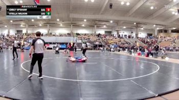 Girls 145 lbs Cons. Round 1 - Stella Wilson, St. Andrew`s - Sewanee School vs Emily Upshaw, Bartlett High School