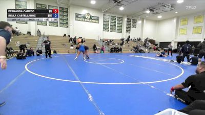 207 lbs Placement Matches (8 Team) - Bella Castellanoz, Menlo Oak Squad vs Fernanda Canedo, Westcliff