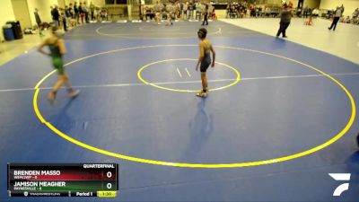 95 lbs Quarterfinals (8 Team) - Brenden Masso, WEM/JWP vs Jamison Meagher, Paynesville