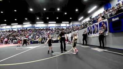 43 lbs Consi Of 8 #1 - Grayson Warnock, Woodward Youth Wrestling vs Marcellous Allen, ARDMORE TAKEDOWN CLUB