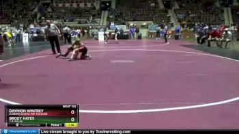 126 lbs Quarterfinal - Brody Hayes, T. R. Miller vs Daymion Winfrey, Alabama School For The Blind