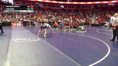 1A-132 lbs Quarterfinal - Matthew Mintle, Lynnville-Sully vs Sam Egan, Sumner-Fredericksburg