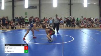 130 lbs Prelims - Nickolas Graydon, Team Aggression vs Annabelle Davis, Spartan Mat Club