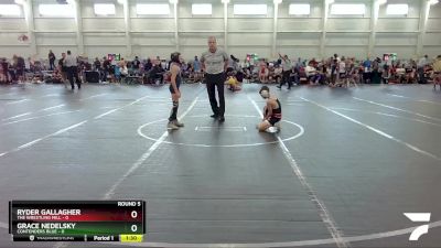 72 lbs Round 5 (6 Team) - Ryder Gallagher, The Wrestling Mill vs Grace Nedelsky, Contenders Blue