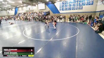 100 lbs Champ. Round 1 - Reed Stoddard, Logan Grizz vs Ryder Rhoades, Uintah Jr High Wrestling