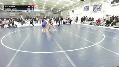 170 lbs Cons. Sub-semis - Ella Schaub, Indiana vs Aurora Lloyd, Iowa