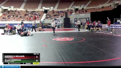 D3-106 lbs Cons. Round 2 - Andrew G-Williams, Poston Butte vs Elijah Robidoux, Desert Sunrise