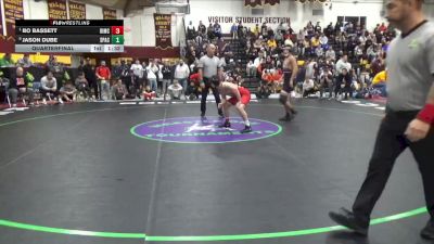 150 lbs Quarterfinal - Bo Bassett, Bishop McCort vs Jason Dube, Spire Academy