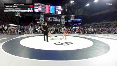 125 lbs Champ. Rd Of 16 - Ariella Dobin, IL vs Faye Schachtner, WI